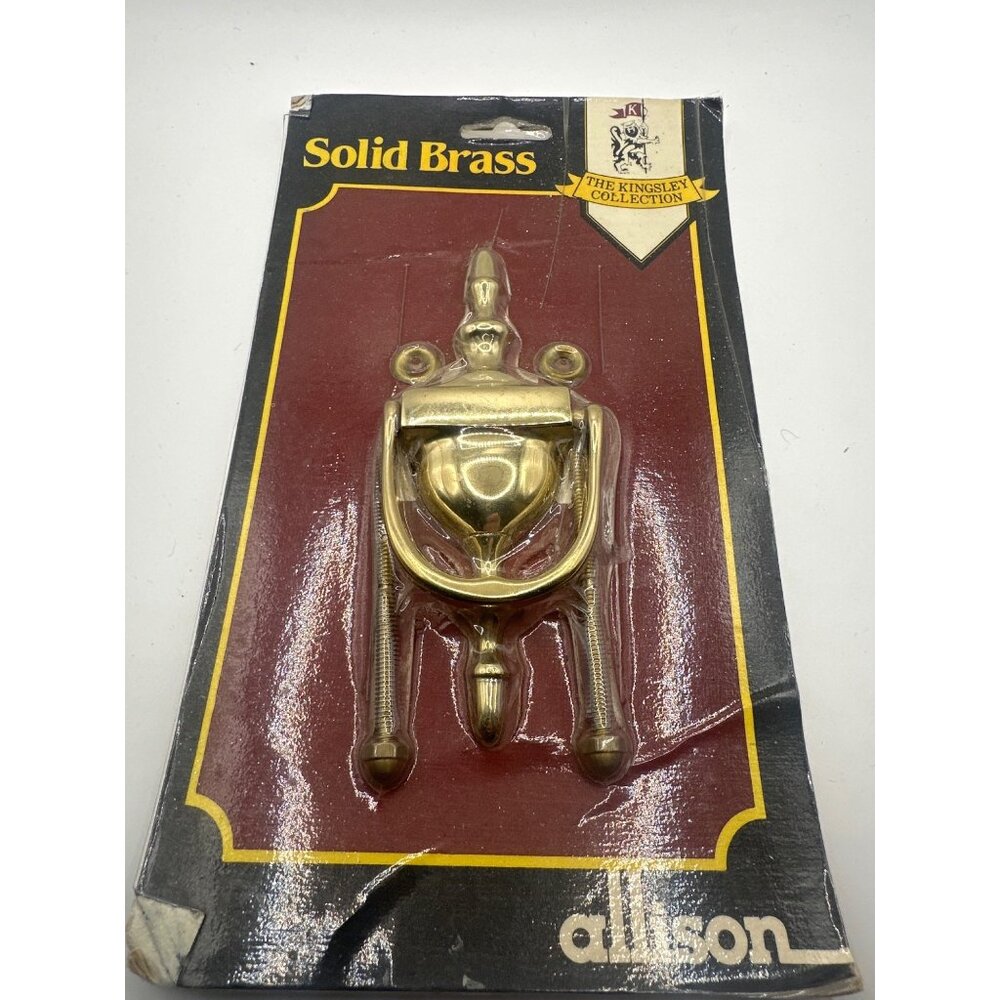 Solid Brass Door Knocker By Allison Kingsley Collection Vintage Design